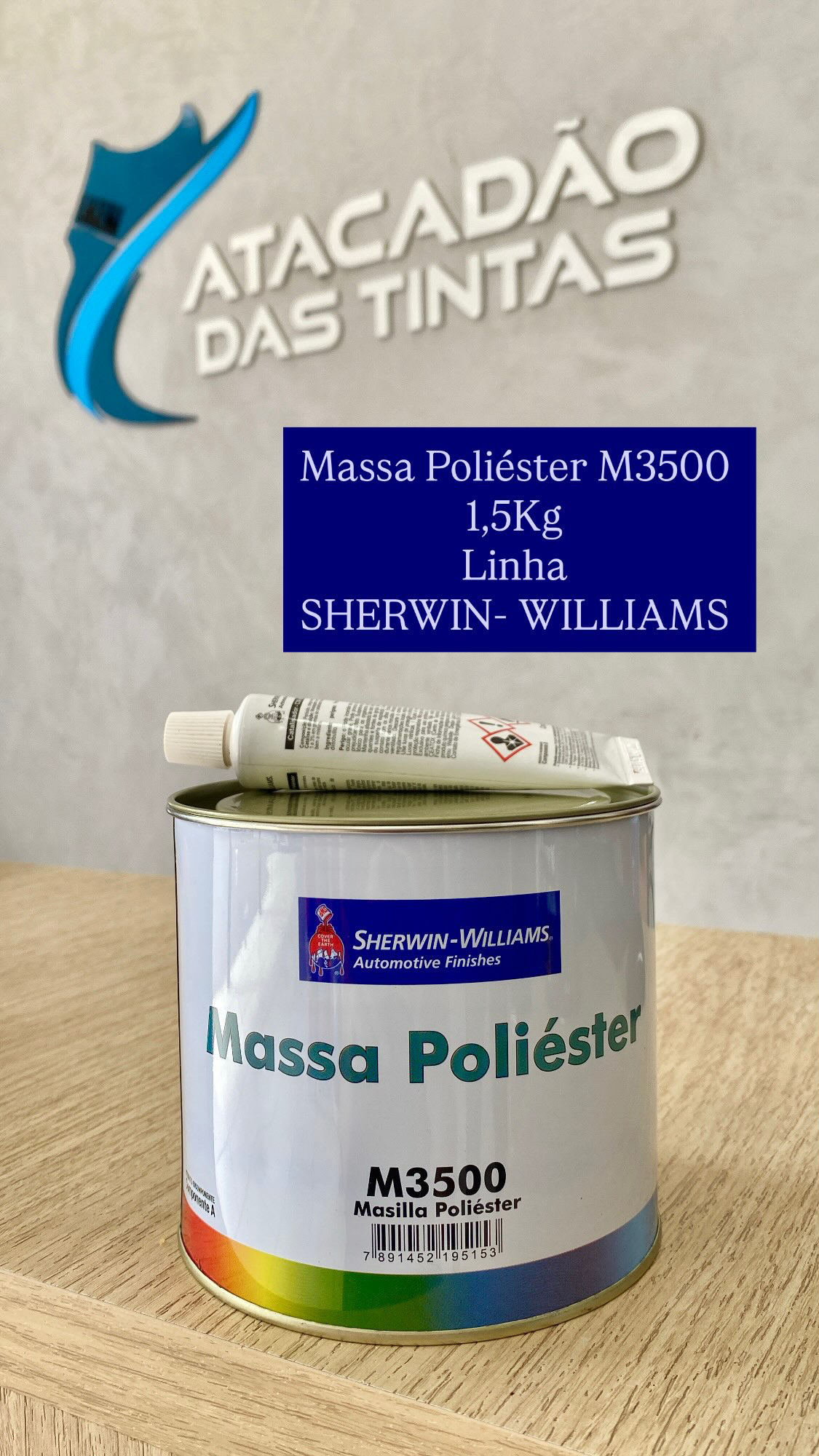 MASSA POLIÉSTER M3500 1,5KG SHERWIN