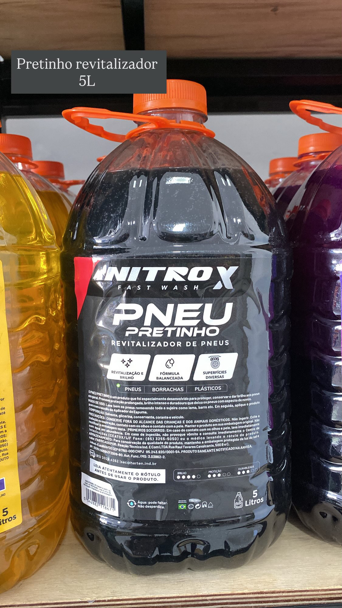 PRETINHO REVITALIZADOR DE PNEUS NITRO 5L