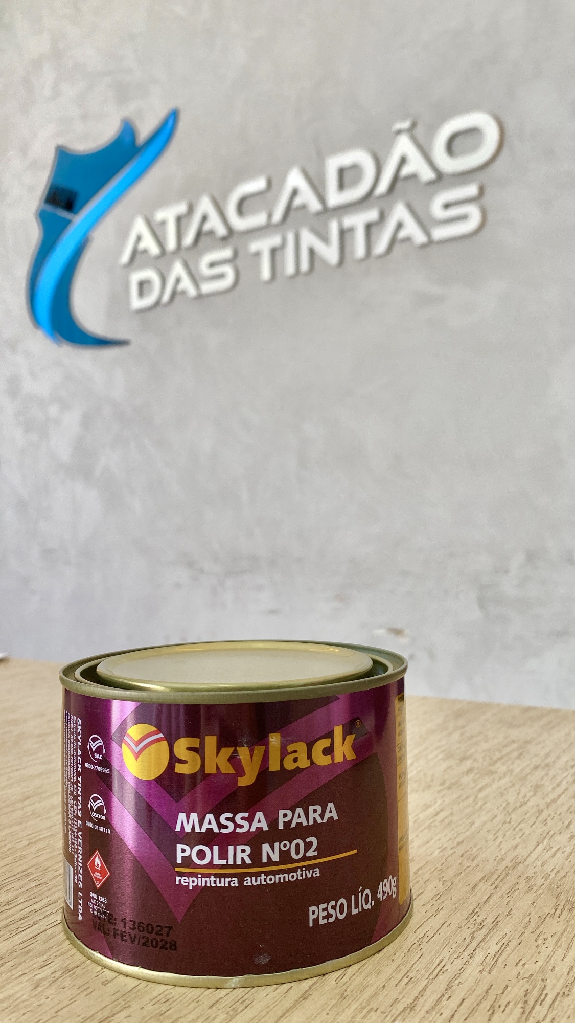 MASSA PARA POLIR N• 02 SKYLACK 490G
