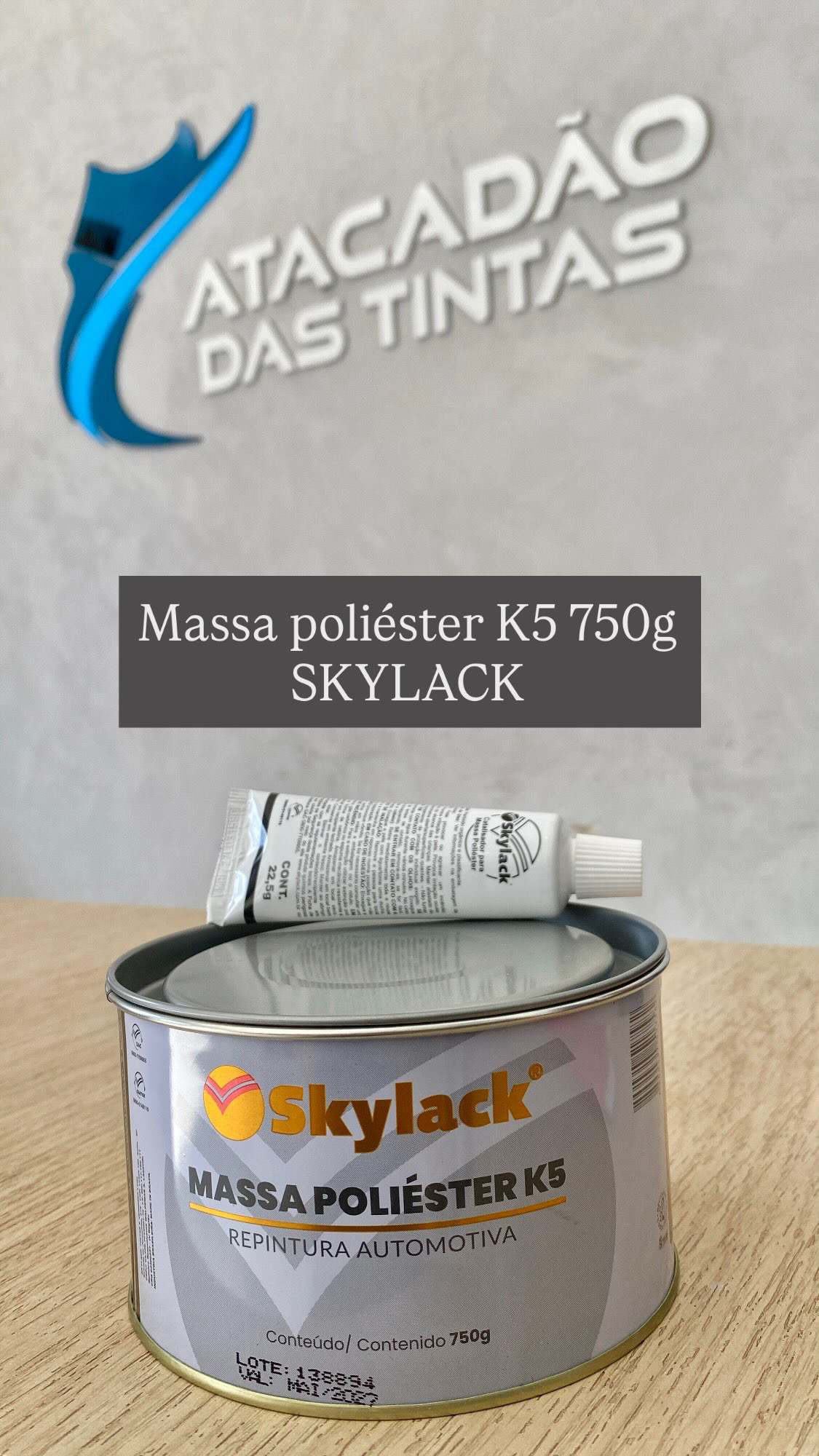 MASSA POLIÉSTER K5 750G SKYLACK