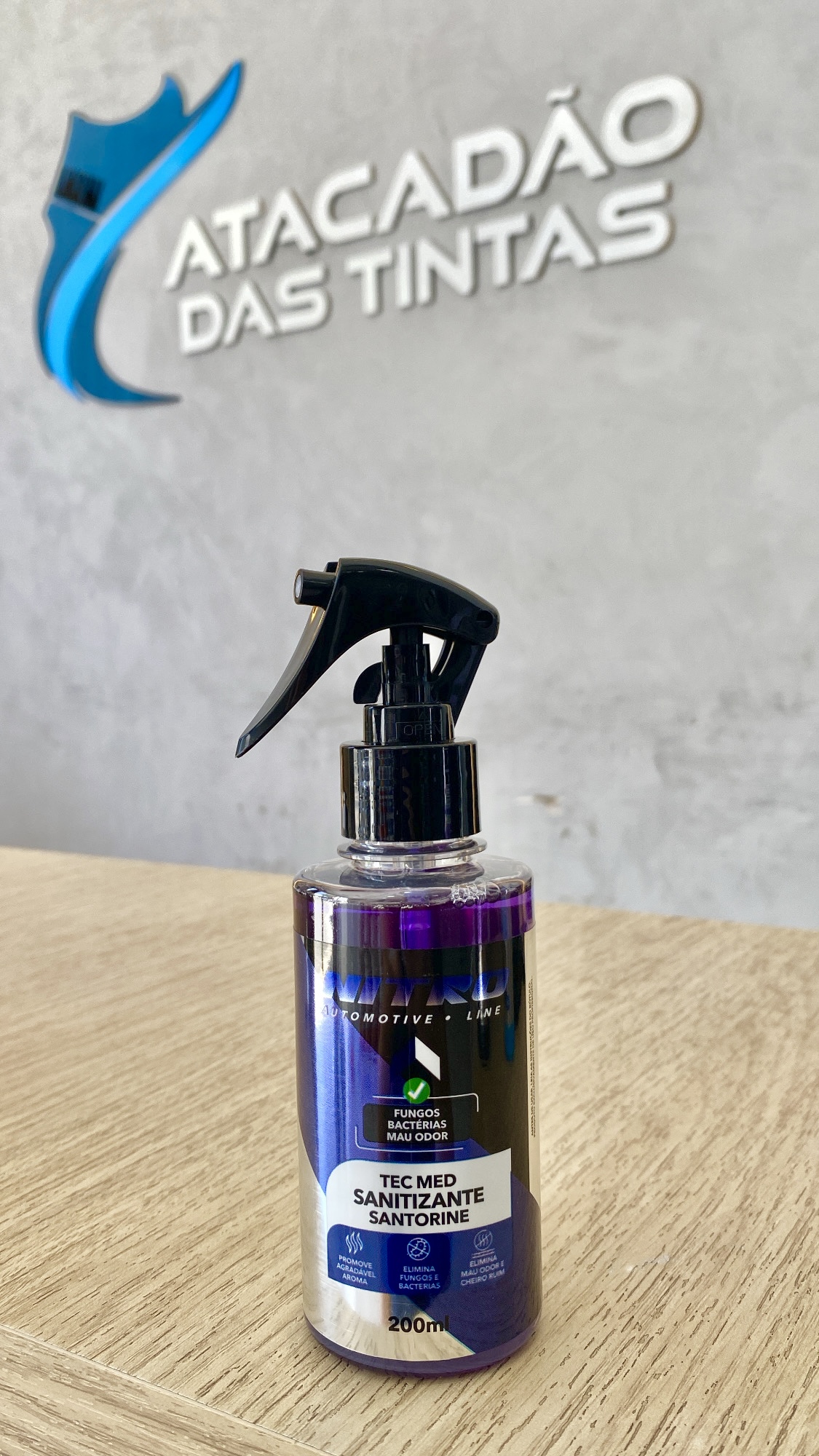 SANITIZANTE CONTRA FUNGOS, BACTÉRIAS E MAU ODOR NITRO