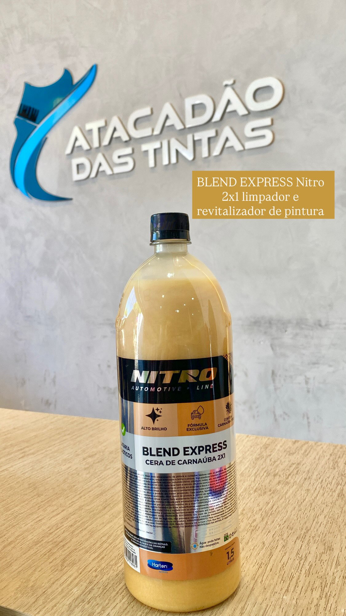 BLEND EXPRESS NITRO 2X1 LIMPADOR REVITALIZADOR DE PINTURA